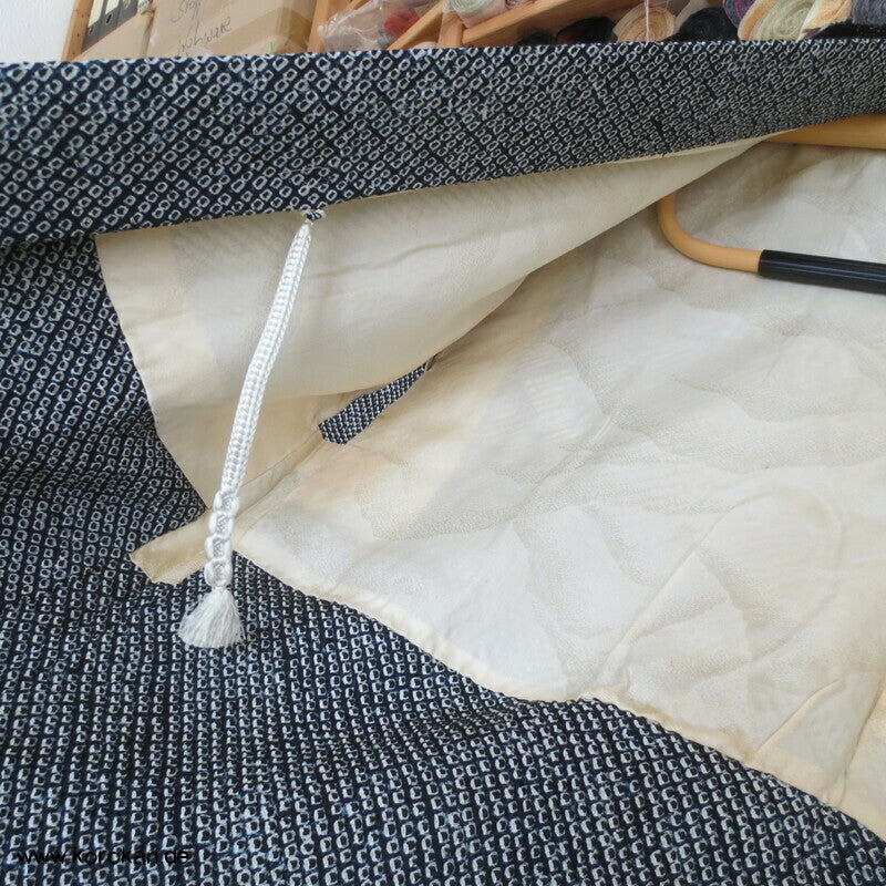Full Shibori Bambusbusch Haori Jacke - mit Himo