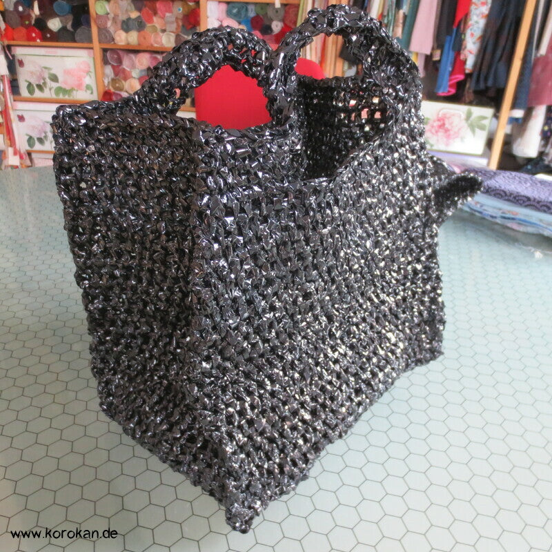 Upcycling VHS Tape Einkauftasche Shopper