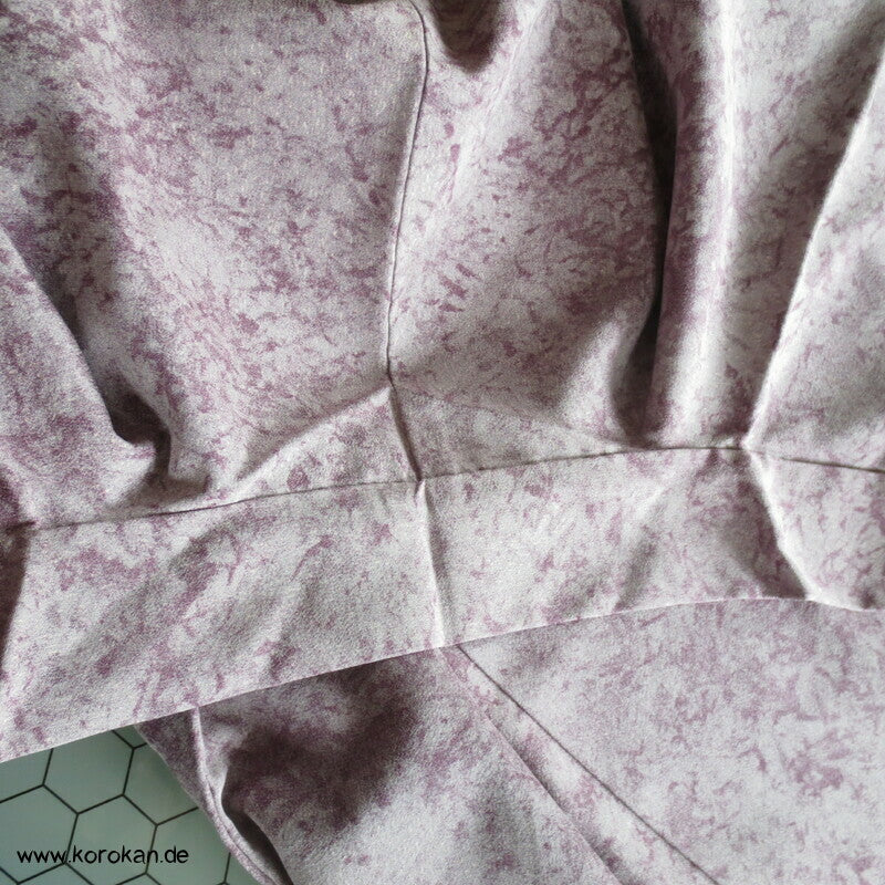 Haori Kimono Jacke marmorierter Seidencrepe