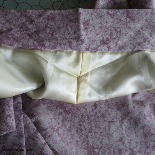Haori Kimono Jacke marmorierter Seidencrepe