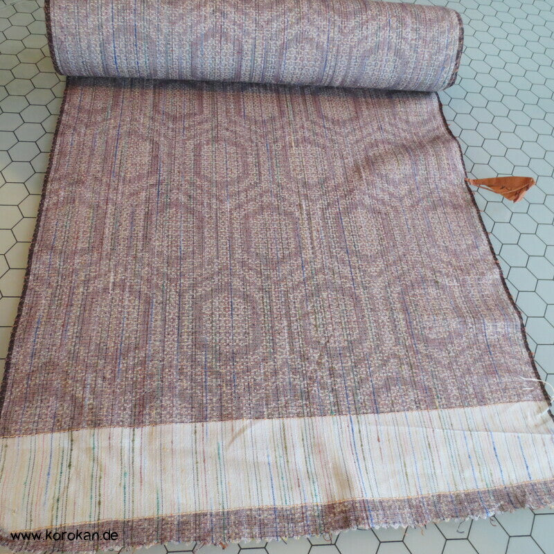 Tanmono Kimono Stoffrolle Tsumugi Seide Kasuri Kikko Sechsecke