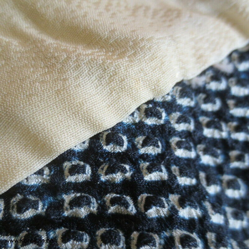 Full Shibori Bambusbusch Haori Jacke - mit Himo