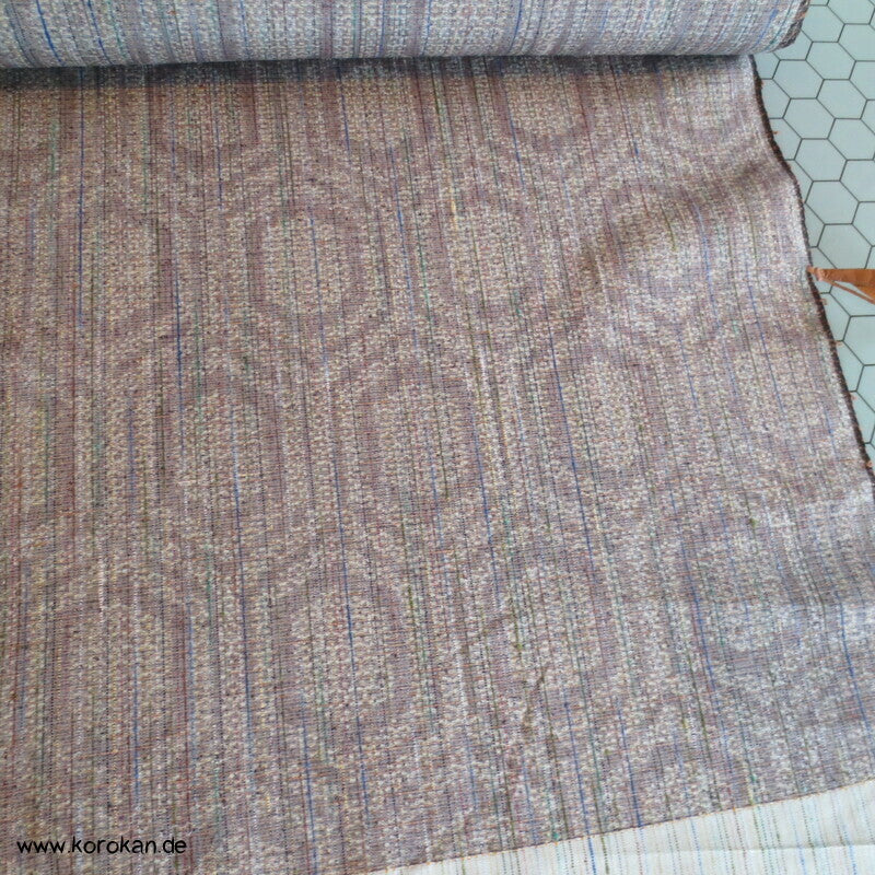 Tanmono Kimono Stoffrolle Tsumugi Seide Kasuri Kikko Sechsecke