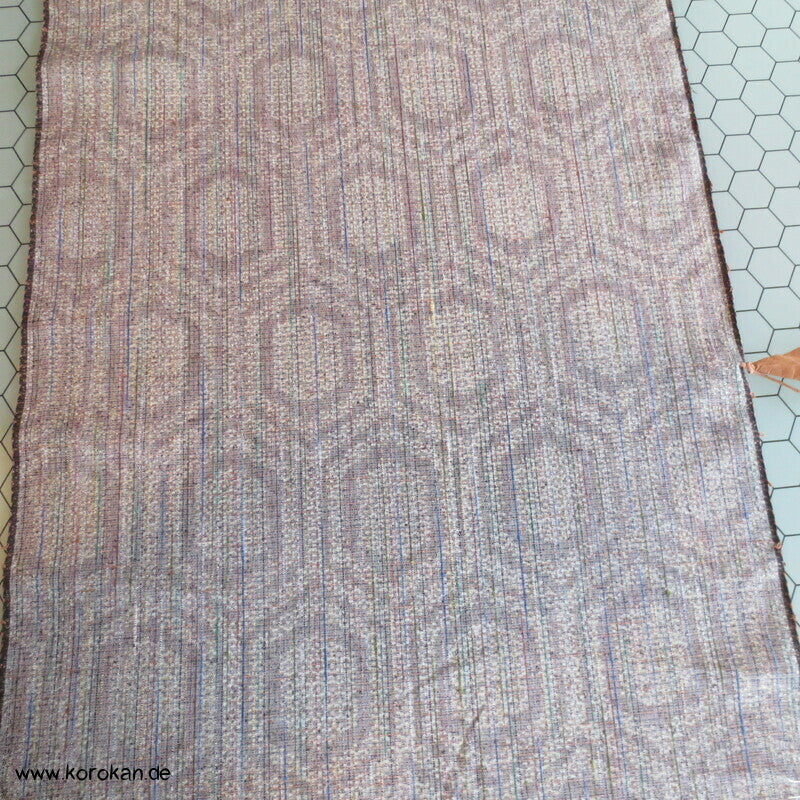 Tanmono Kimono Stoffrolle Tsumugi Seide Kasuri Kikko Sechsecke