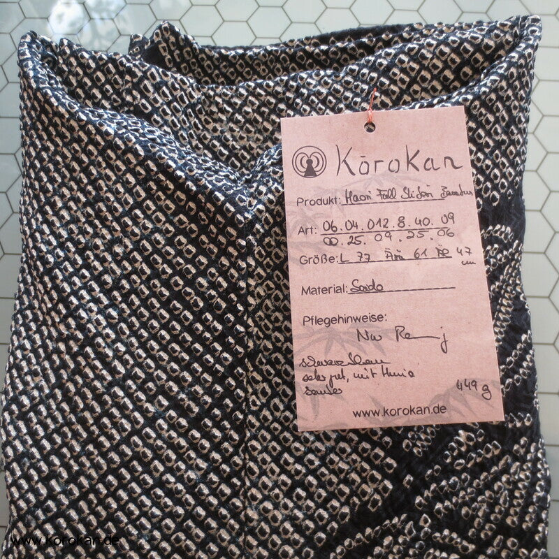 Full Shibori Bambusbusch Haori Jacke - mit Himo
