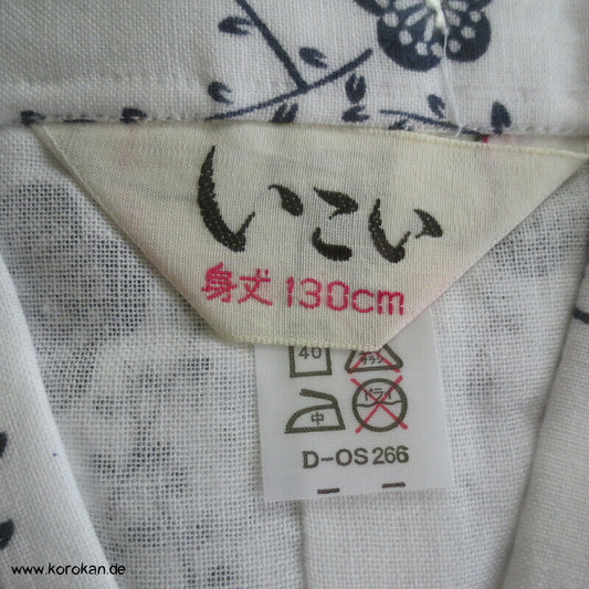 Nemaki Schlaf Kimono,, Sakura Blaudruck