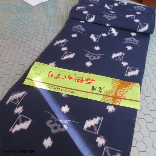 Pinien Kasuri Kimono Wolle Stoffrolle