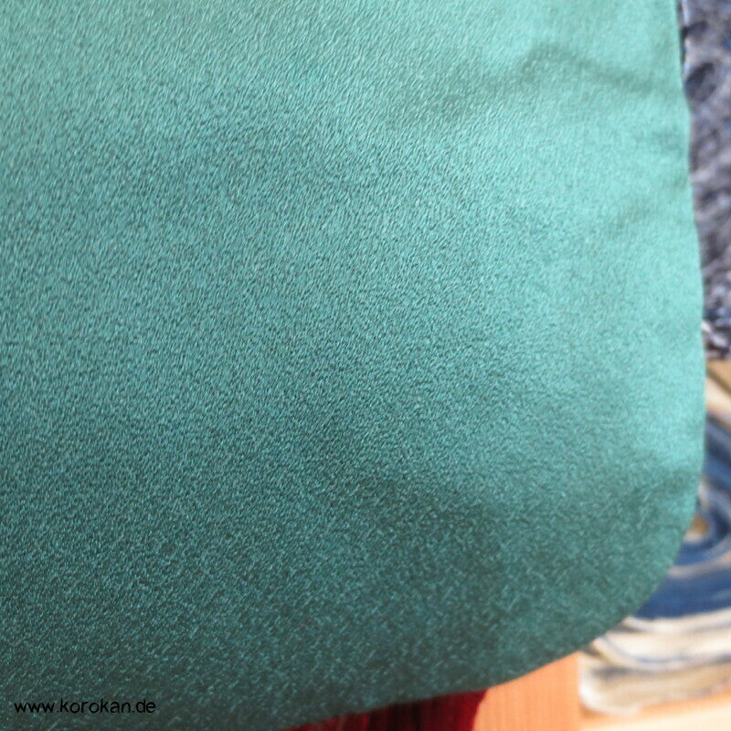 handgemalten Wiesenblumen auf türkis Seiden Haori Kimono Jacke, mit Himo