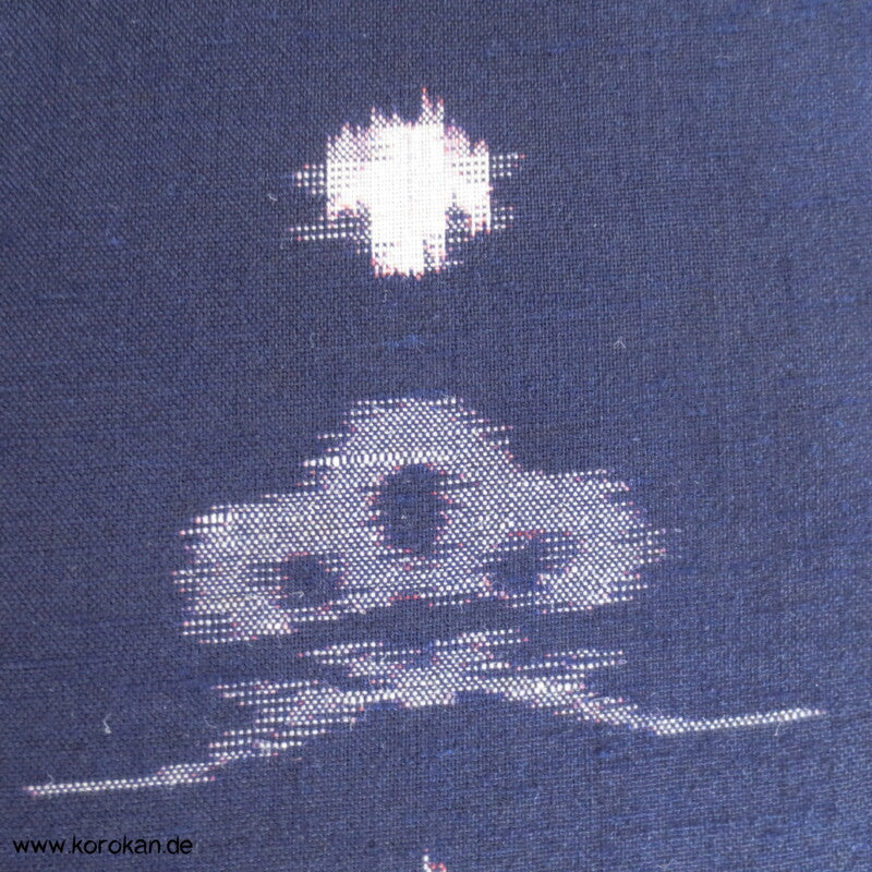 Pinien Kasuri Kimono Wolle Stoffrolle
