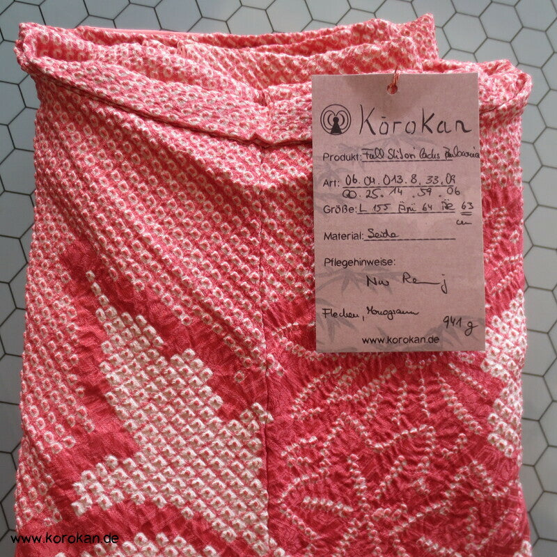 Homongi Seiden Kimono, Full Shibori Paulownia in altrosa