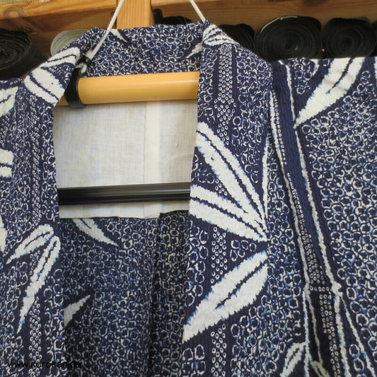 Fake Arimatsu Baumwoll Seersucker Bambus Yukata Kimono