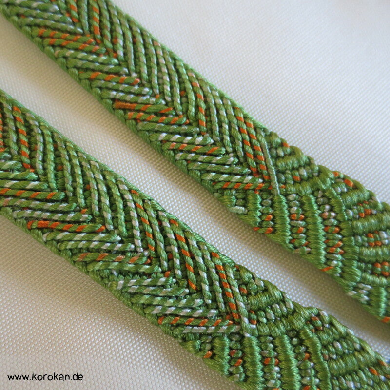 handgemalten Wiesenblumen auf türkis Seiden Haori Kimono Jacke, mit Himo