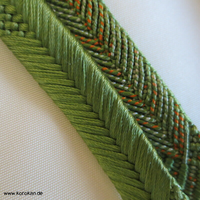 handgemalten Wiesenblumen auf türkis Seiden Haori Kimono Jacke, mit Himo