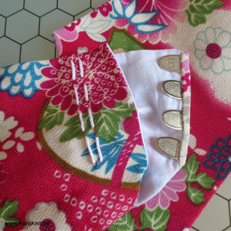 quietschbunte Tabi Socken mit 4 Haken, Gr. 37/38