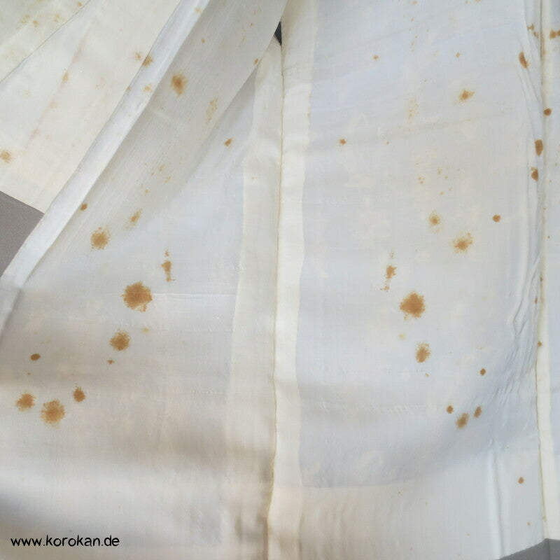 spielende Geishas Druck Tsumugiseiden Kimono