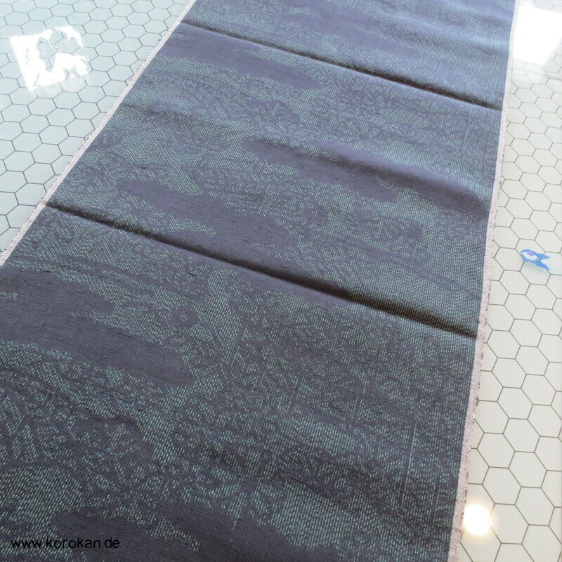 Tanmono Kimono Stoffrolle Tsumugi Seide Kasuri Landschaft