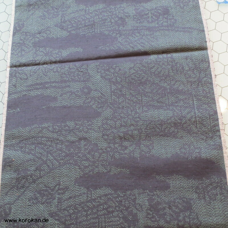 Tanmono Kimono Stoffrolle Tsumugi Seide Kasuri Landschaft