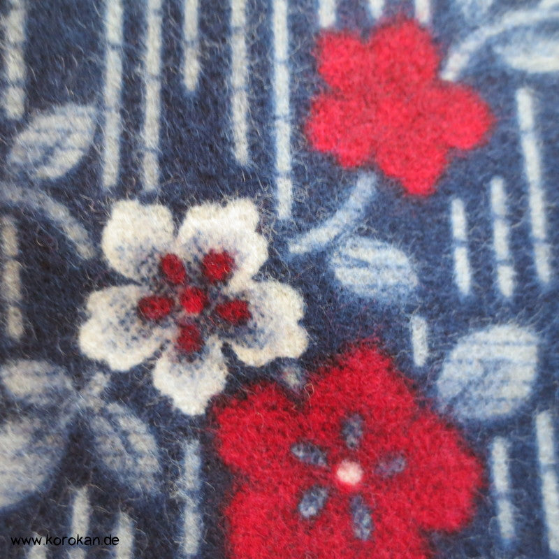 Streifen und Blumen Nemaki Baumwollflanell