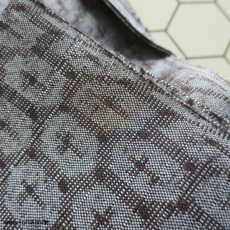 Tanmono Kimono Stoffrolle Tsumugi Seide Kasuri Kikko mittel