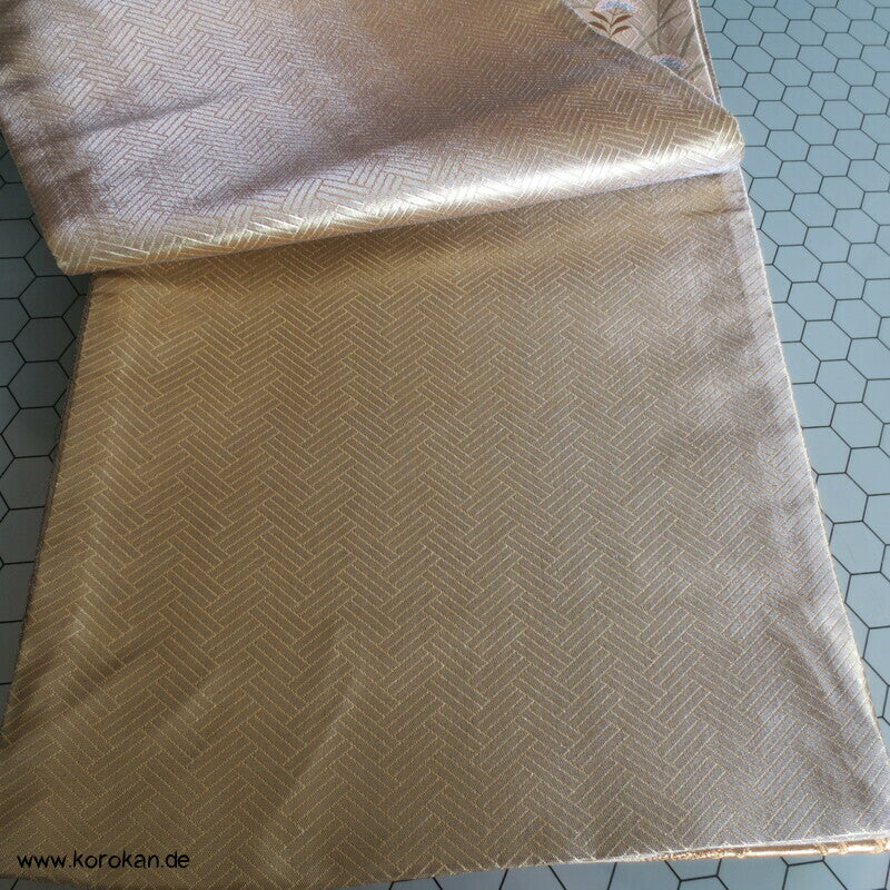 Päonien, Blüten Fukuro Obi Seidenbrokat Kimonogürtel, neu