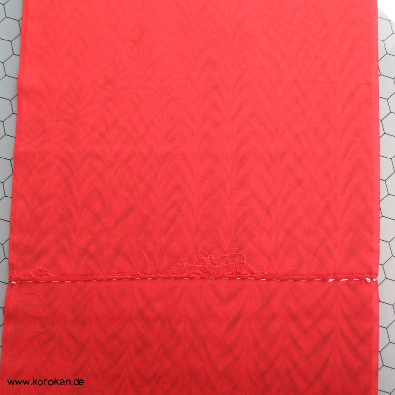 schwarze Gräserschatten mit Teilstickerei Ebatoki (Stoff in Stücken)