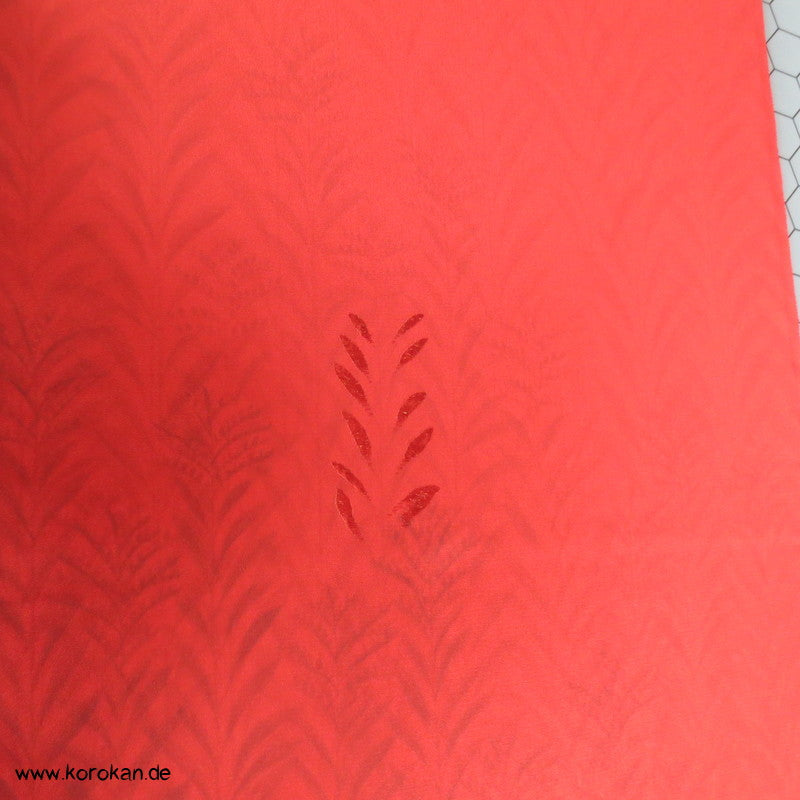 schwarze Gräserschatten mit Teilstickerei Ebatoki (Stoff in Stücken)