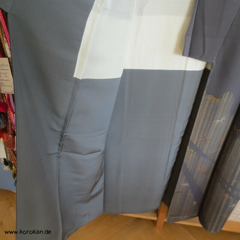 Homongi Seidencrepe Kimono, Künstlermotiv Bambuswald