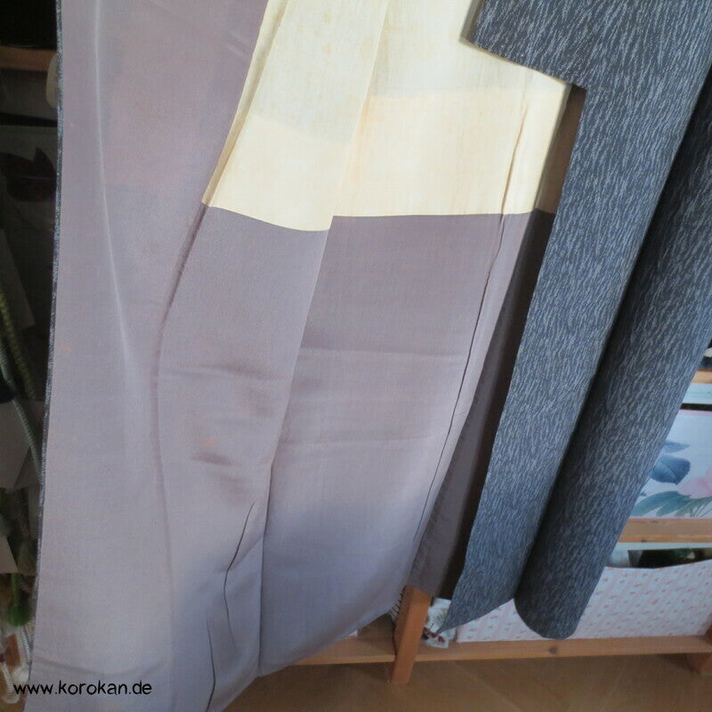 Baumborke grau melierter Komon Kimono
