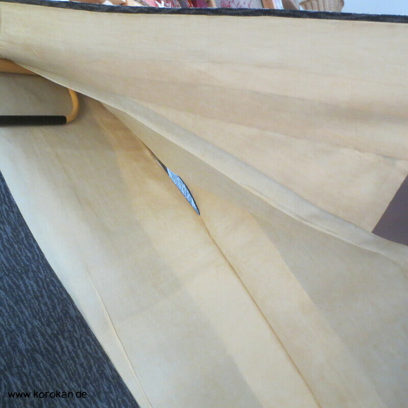 Baumborke grau melierter Komon Kimono