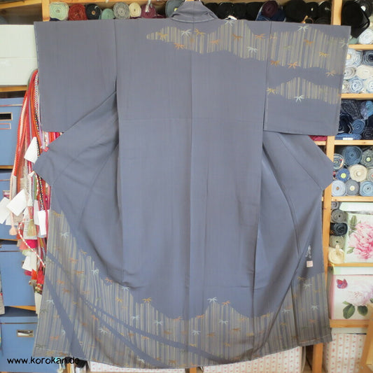 Homongi Seidencrepe Kimono, Künstlermotiv Bambuswald