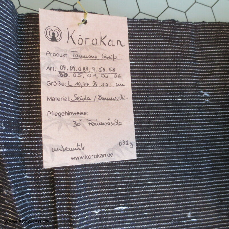Nadelstreifen Kimono Hakama Stoffrolle, Baumwolle / Seide
