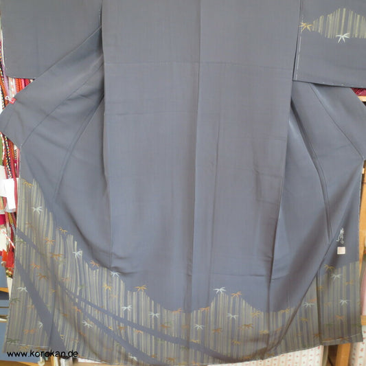 Homongi Seidencrepe Kimono, Künstlermotiv Bambuswald