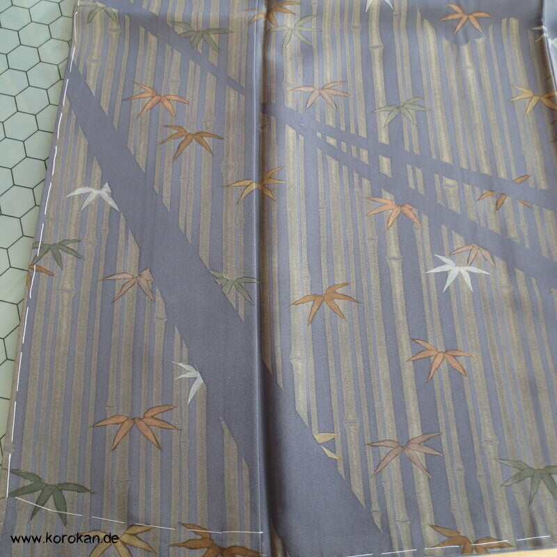 Homongi Seidencrepe Kimono, Künstlermotiv Bambuswald