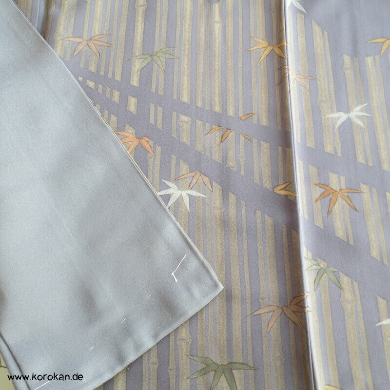 Homongi Seidencrepe Kimono, Künstlermotiv Bambuswald