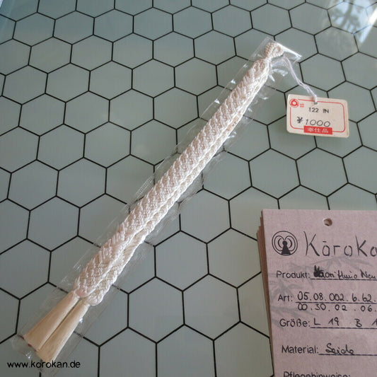 Haori Himo - neu und unbenutzt - Seide, weiß