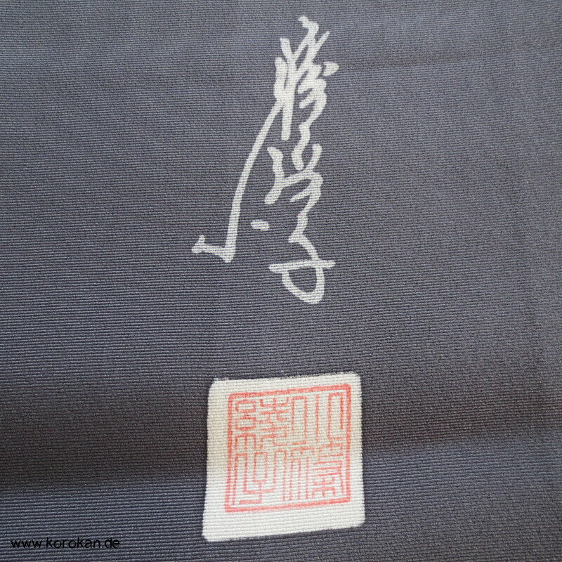 Homongi Seidencrepe Kimono, Künstlermotiv Bambuswald