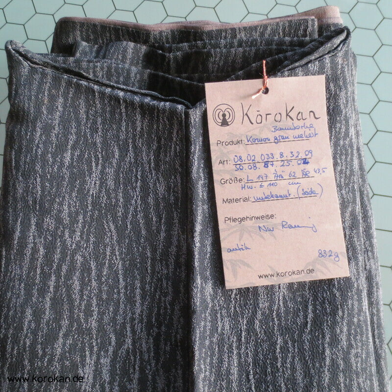 Baumborke grau melierter Komon Kimono