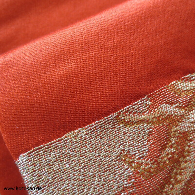 stilisierte Pinien Fukuro Obi Seidenbrokat Kimonogürtel