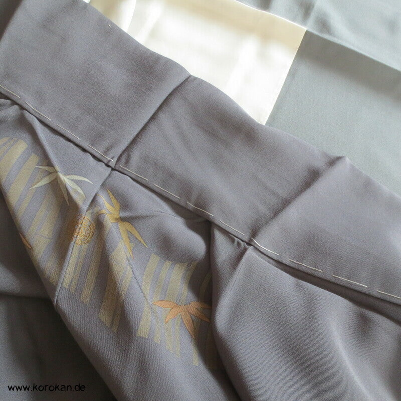 Homongi Seidencrepe Kimono, Künstlermotiv Bambuswald