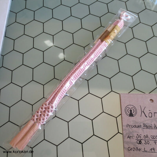 Haori Himo - neu und unbenutzt - Seide, rosa, glitzer