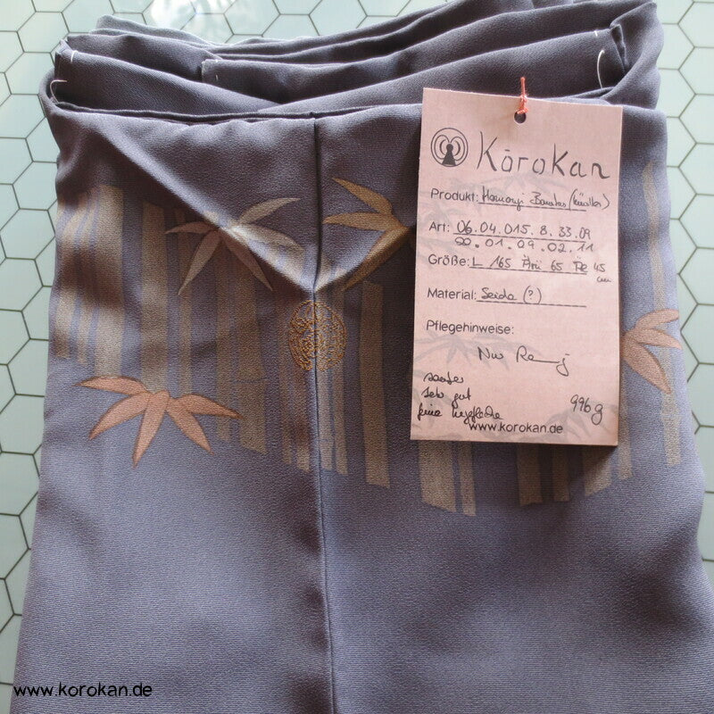 Homongi Seidencrepe Kimono, Künstlermotiv Bambuswald