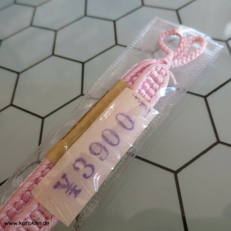 Haori Himo - neu und unbenutzt - Seide, rosa, glitzer