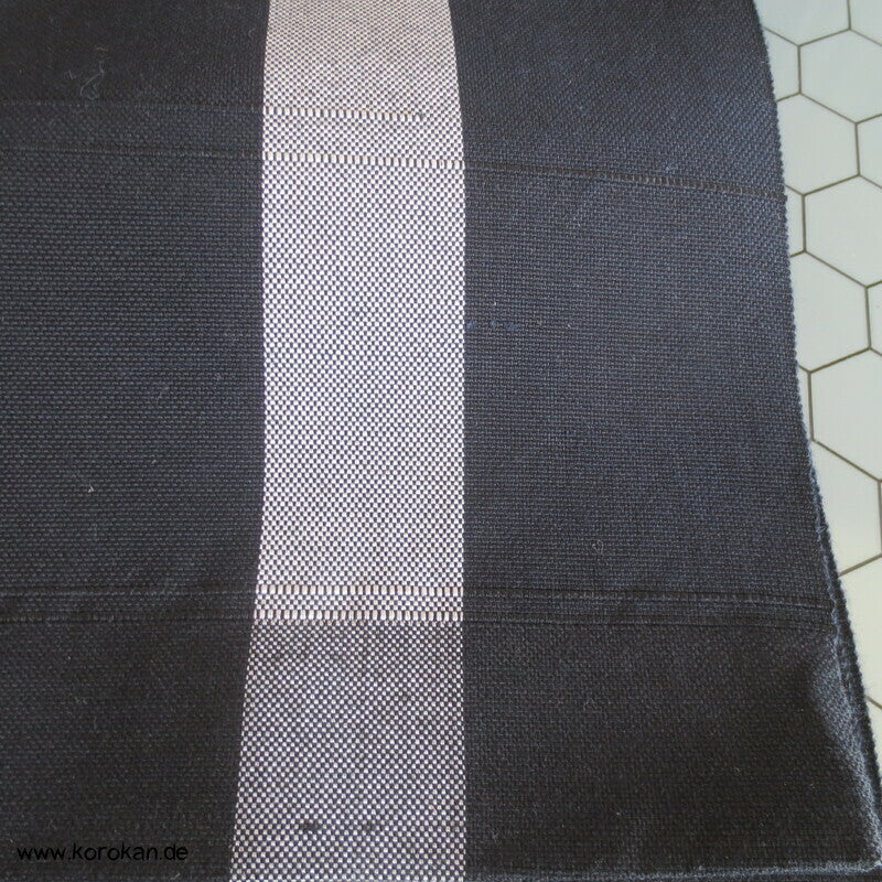 grobgewebte Streifen Fukuro Obi