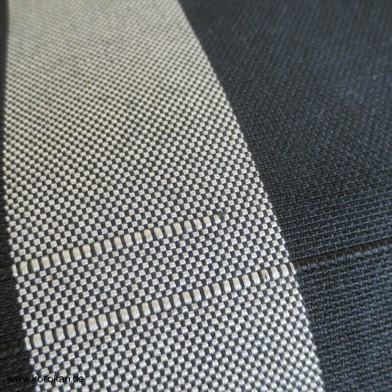 grobgewebte Streifen Fukuro Obi
