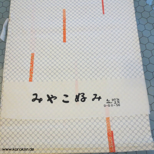 Netz mit Musterstreifen Kimono Wolle