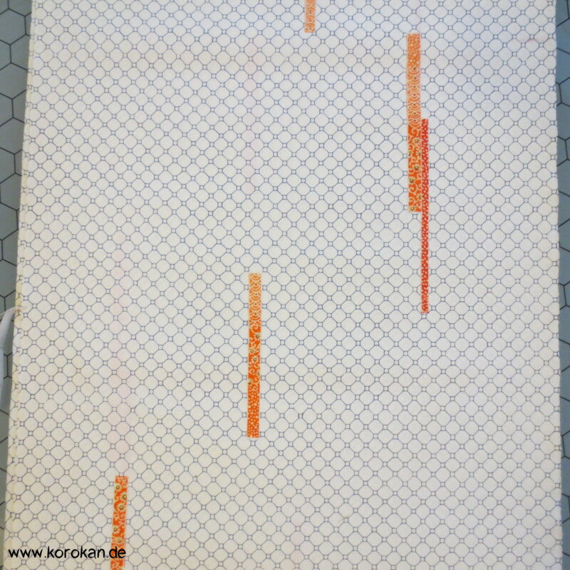 Netz mit Musterstreifen Kimono Wolle
