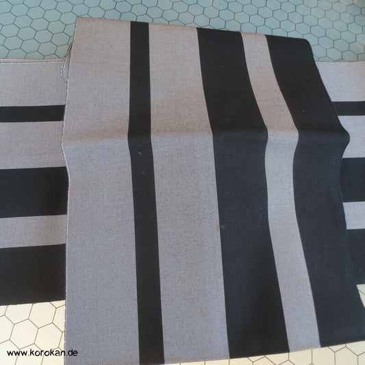 grobgewebte Streifen Fukuro Obi