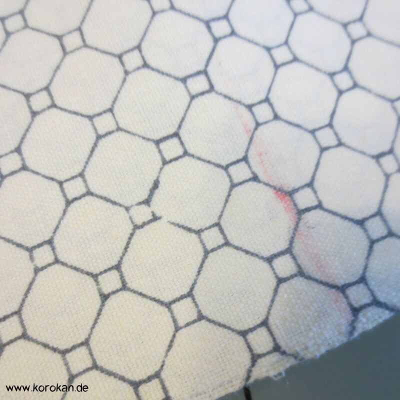 Netz mit Musterstreifen Kimono Wolle