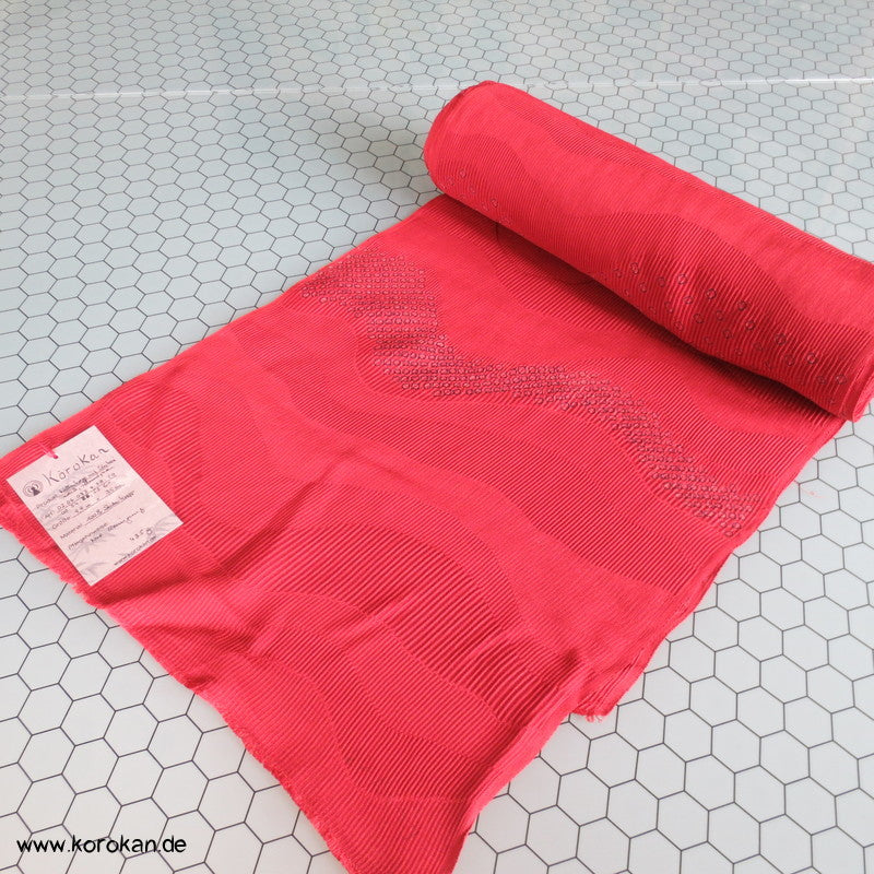 Shibori Wellen rostrot kreppige Kimono Seide