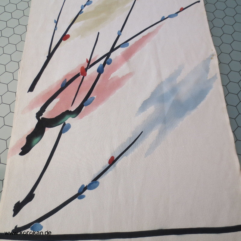 Panel Muster Stoff für Kimono - Blumen, Blätter, abstrakt